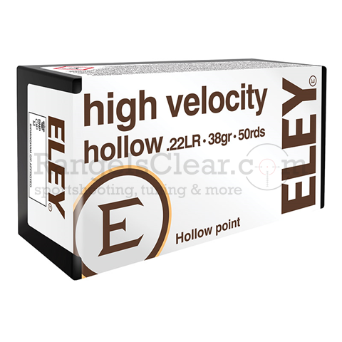 Eley High Velocity Hollow .22lr 38 grs 50 Schuss