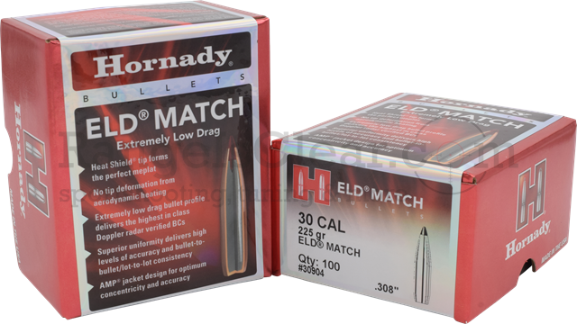 Hornady Bullets ELD Match .30/.308 - 225 grs