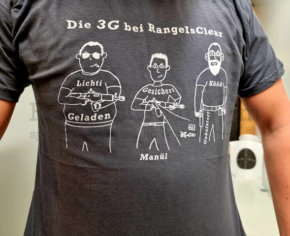 RangeIsClear T-Shirt - "3G bei RIC" - Gr. M